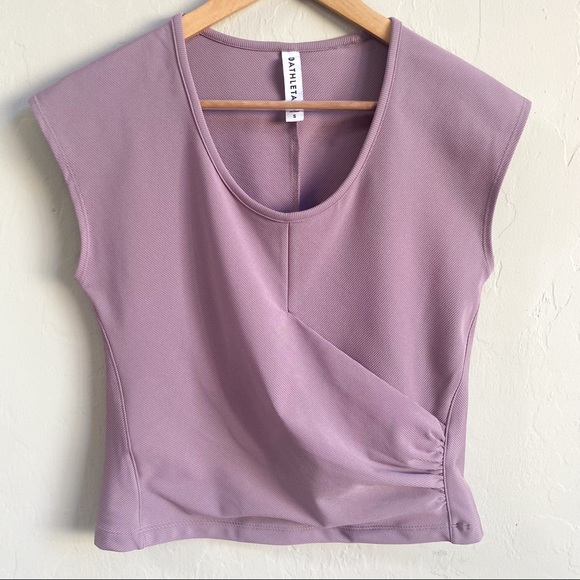 Athleta Bayview Purple Tee Shirt - Picture 3 of 7